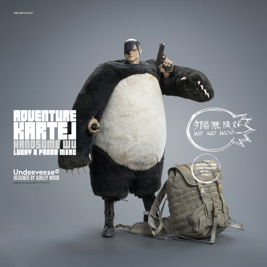 PRE ORDER – 1/6 ADVENTURE KARTEL SERIES DIRTY BOI PANDA HANDSOME WU ACTION FIGURE UV202514