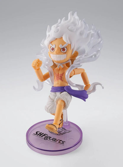 PRE ORDER – S.H.FIGUARTS ONE PIECE - WORLD COLLECTABLE FIGURE PREMIUM - MONKEY D.LUFFY GEAR 5 SPECIAL +  S.H.FIGUARTS MONKEY D. LUFFY - GEAR 5 SET