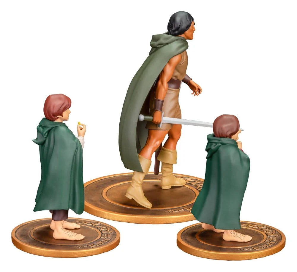 PRE ORDER – THE LORD OF THE RINGS ANIMATED FILM - FRODO, ARAGORN, AND SAMWISE - PVC FIGURE SET
