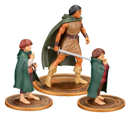 PRE ORDER – THE LORD OF THE RINGS ANIMATED FILM - FRODO, ARAGORN, AND SAMWISE - PVC FIGURE SET